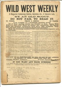 Wild West Weekly #52 10/16/1903-Young Wild West & The Arizona Boomers-FR