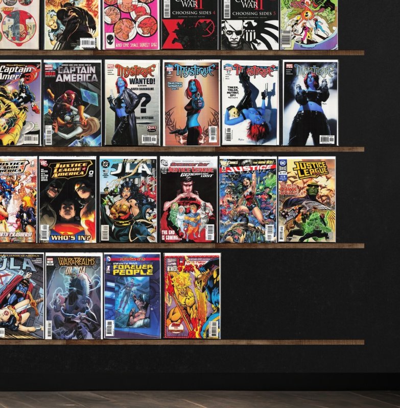 Huge Lot 150+ Comics with Wolverine, Mystique, Captain America & More!