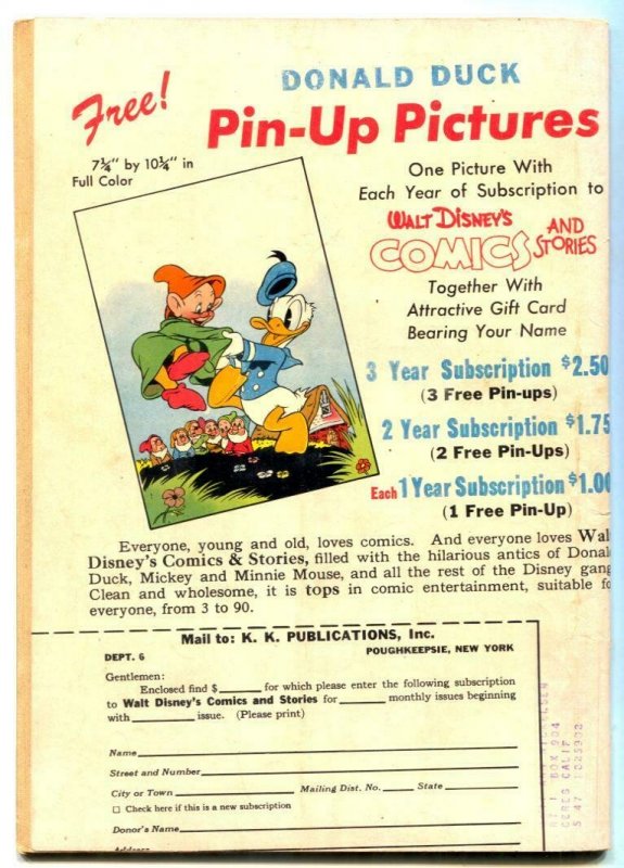 Walt Disney's Comics and Stories #57 1945- Donald Duck VG+