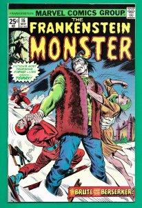 The Frankenstein Monster #15 Marvel Comic Book Horror  VF++ 