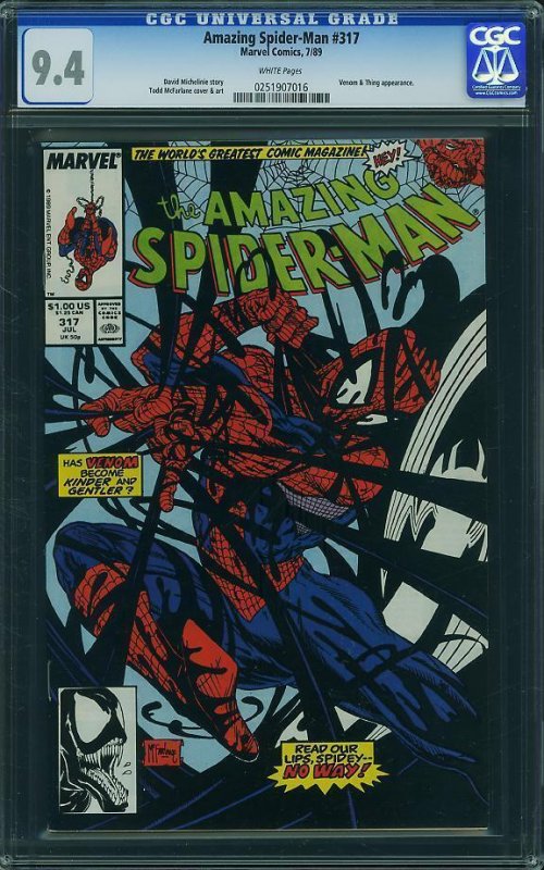 Amazing Spider-Man #317 (1989) CGC 9.4 NM