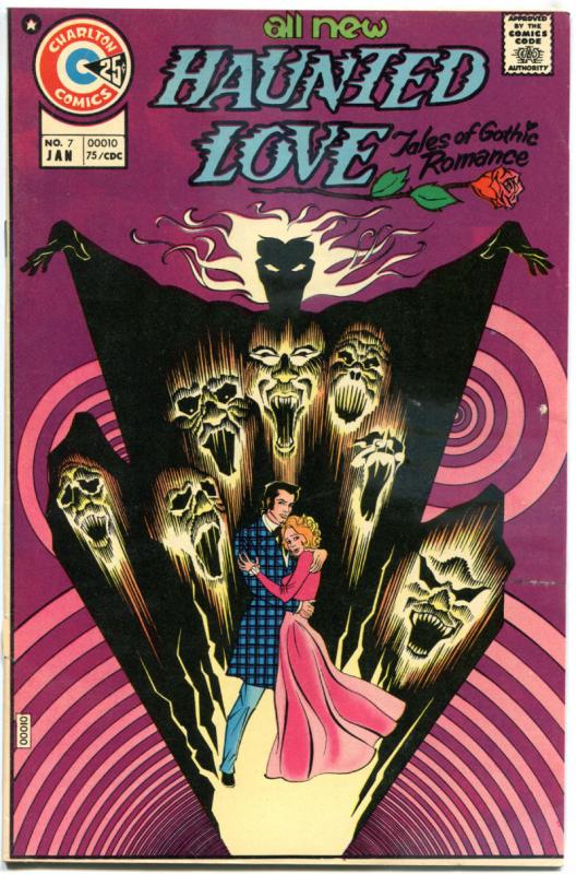 HAUNTED LOVE #7, VG/FN, Sanho Kim, Gothic Horror, 1973, more Charlton in store