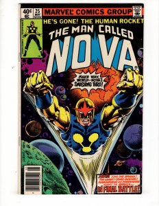 The Man Called Nova #25 (1979) THE  HUMAN ROCKET !!!!!!!!!!  / ID#162-A