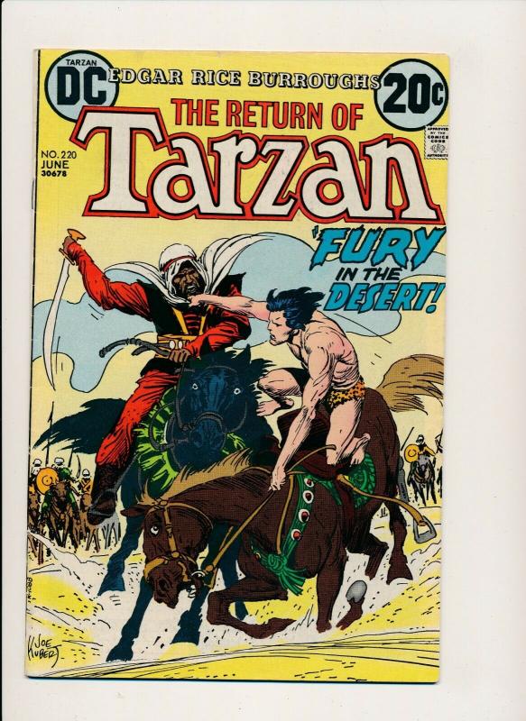 DC Comics The Return of Tarzan #220 ~ Fine  Fury in the Desert (596Jr) 