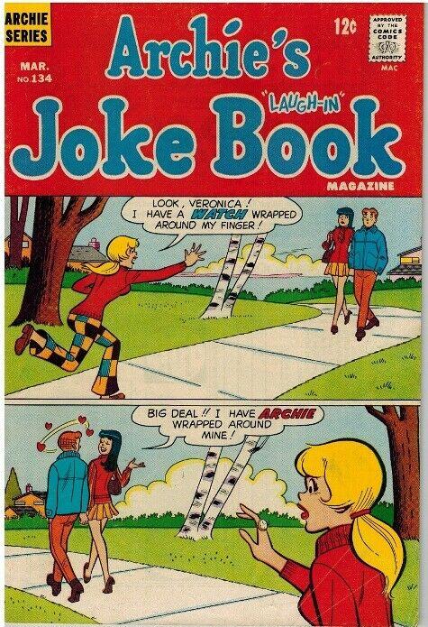 ARCHIES JOKE BOOK (1954-1982)134 VG  March 1969 