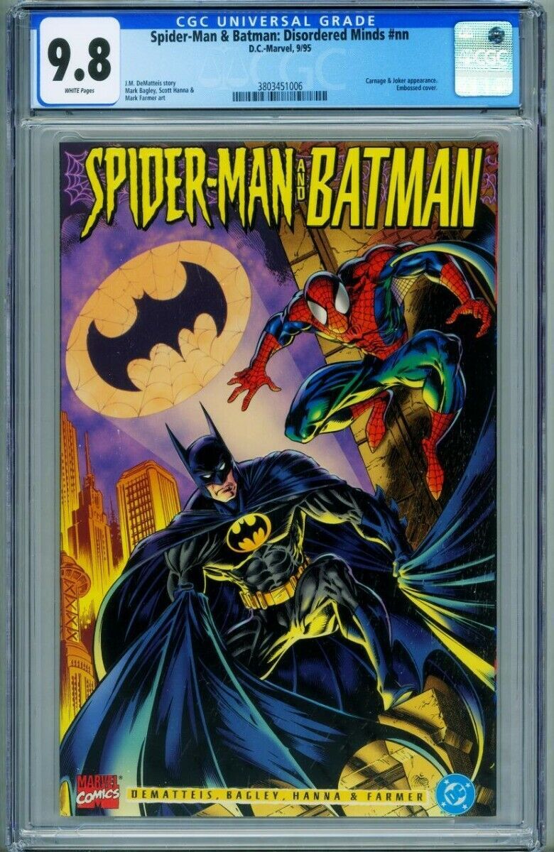 Spider-Man and Batman: Disordered Minds CGC  1995-COMIC BOOK 3803451006  | Comic Books - Modern Age, Spider-Man / HipComic