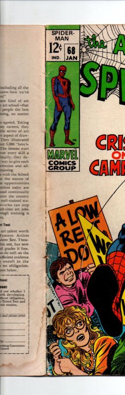 Amazing Spider-Man #68 - 1969 - VG