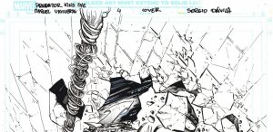 Sergio Davila Predator Kills Marvel Universe #5 Original Cover Art Published