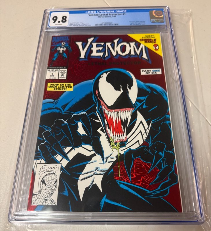 Venom Lethal Protector # 1 CGC Graded 9.8 Marvel Comic Book Spider-Man JH30