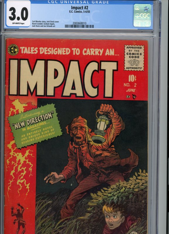Impact 2  CGC 3.0  1955  EC Comics!
