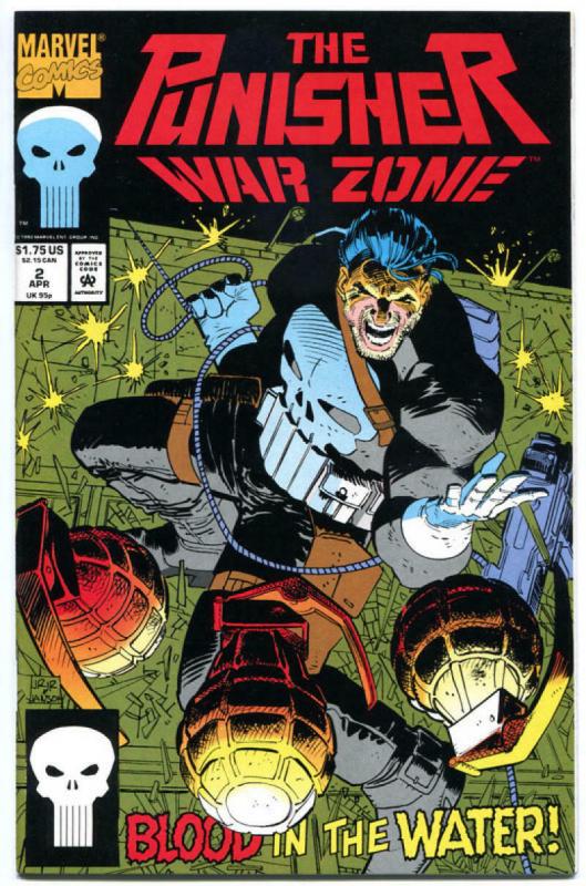 PUNISHER WAR ZONE #1 2 3 4 5, NM+, Guns, Grenades, Bombs, Blood, 1992, PWZ