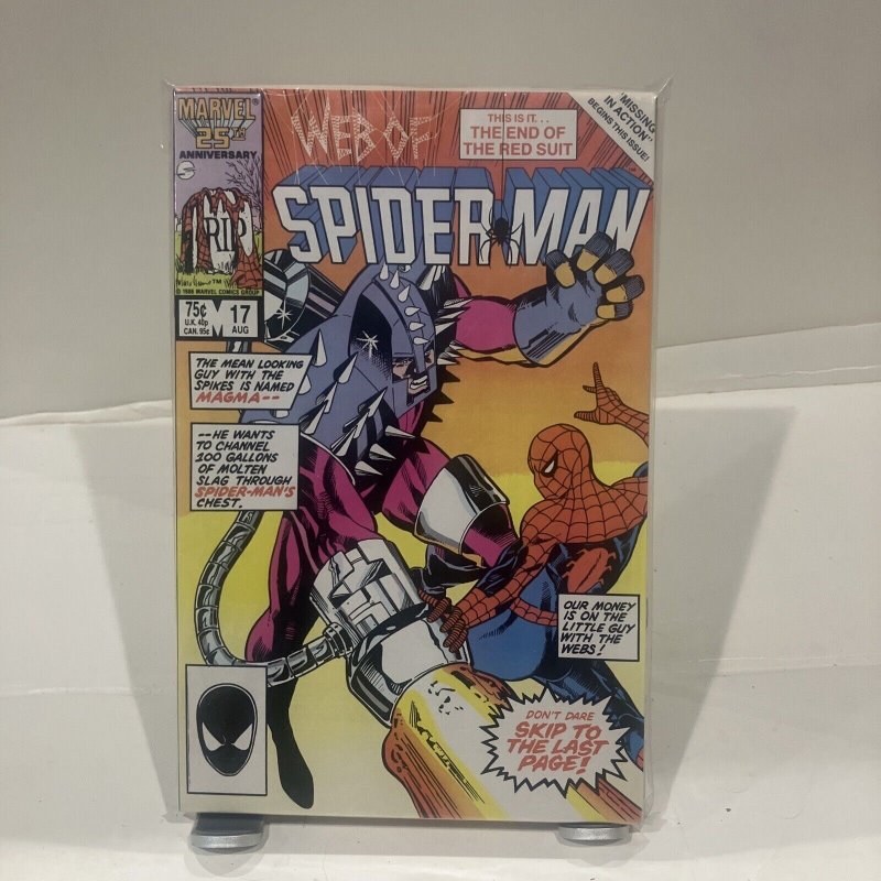 Web of Spider-Man #17  - The Magma Solution! - Marvel - 1986