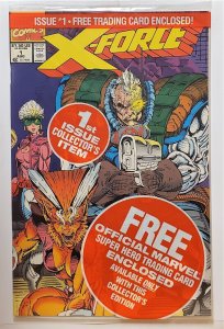X-Force #1 With Deadpool card (Aug 1991, Marvel) VF/NM  