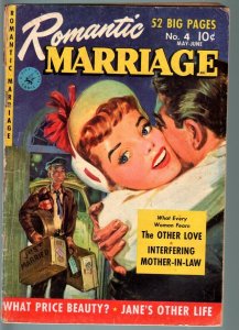 ROMANTIC MARRIAGE #11-1952-RARE PRE-CODE WEDDING COVER  ZIFF-DAVIS-RARE-Goo G 