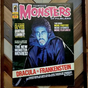 FAMOUS MONSTERS of FILMLAND #89 FN/VF (Warren 1972) DRACULA vs FRANKENSTEIN