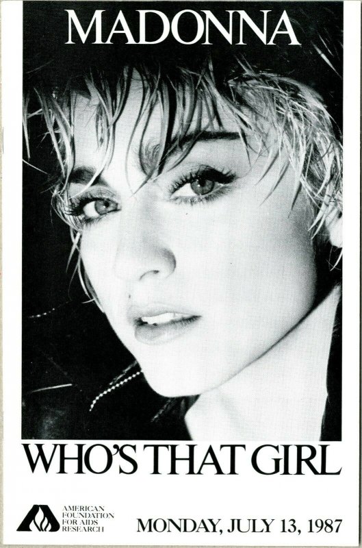 Madonna Who's That Girl Super Rare AIDS Comic Promo NYC MSG VF-NM File Copy COA