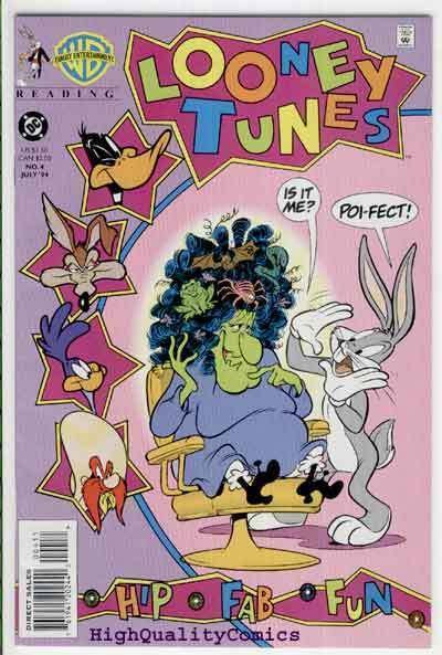 LOONEY TUNES #4, NM+, Bugs Bunny, Daffy Duck, Wily Coyote ,1994, Road Runner