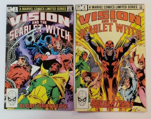 Vision And The Scarlet Witch #1-4 Complete Set Marvel Comics 1982 FN/VF