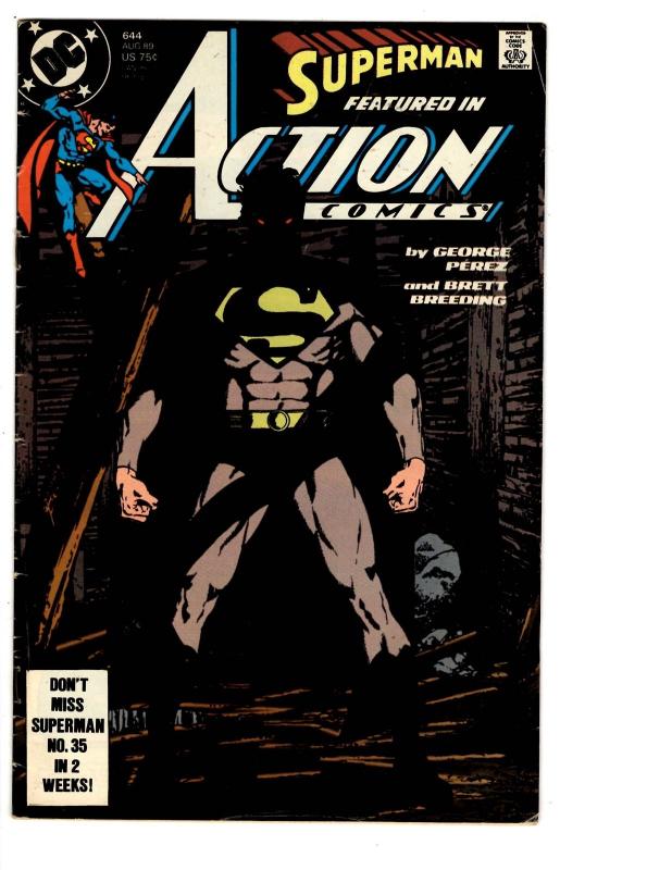 8 Action Comics DC Comics #630 631 640 643 644 645 646 647 Superman Lantern BH24