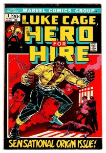 Hero For Hire #1 comic book First Luke Cage Marvel Key Issue 1972