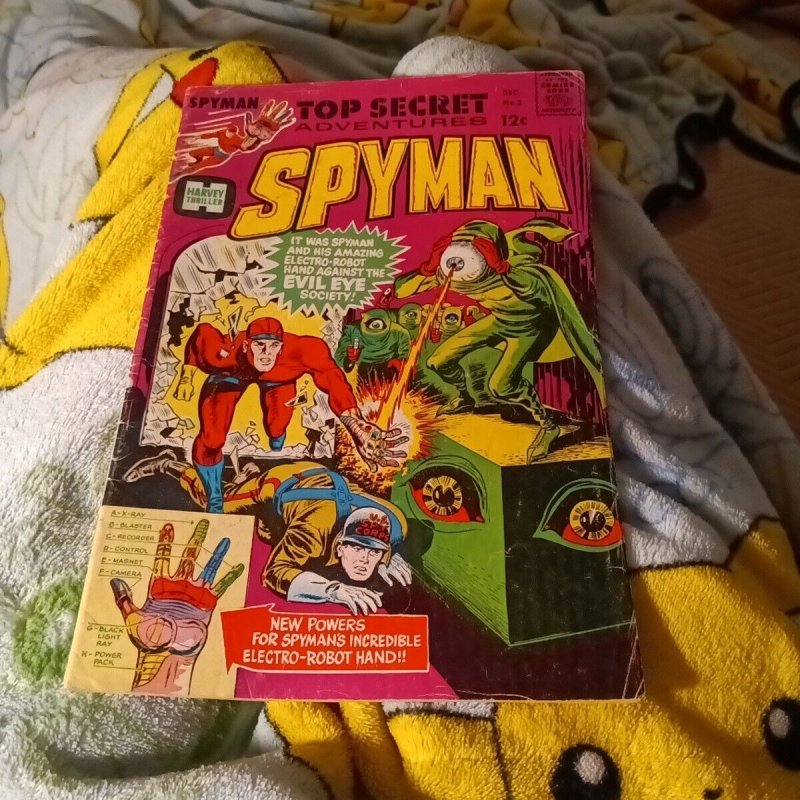 Spyman Complete Series 1-3 Harvey Comic Origin 1st Sterenko Professional Art set