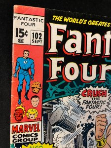 FANTASTIC FOUR #102 VG+ Condition
