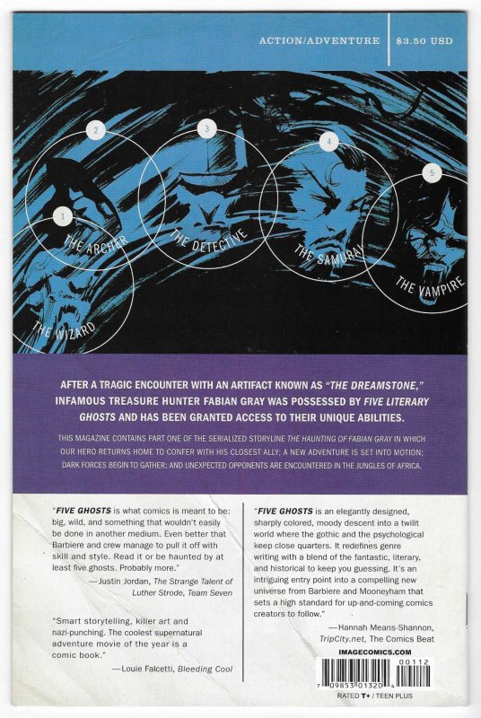 Five Ghosts #1 Second Print Cover (2013)