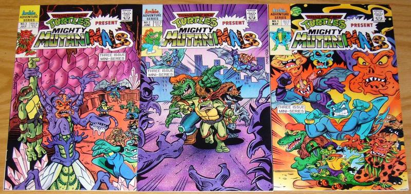 Teenage Mutant Ninja Turtles Present Mighty Mutanimals #1-3 VF/NM complete set