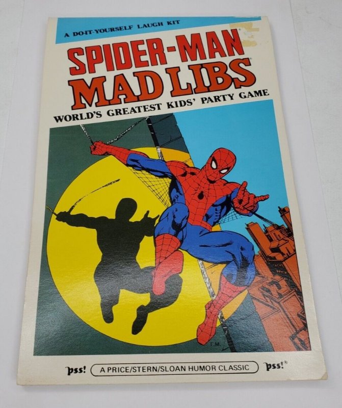 Vintage Spider Man Mad Libs 1981 NM New 