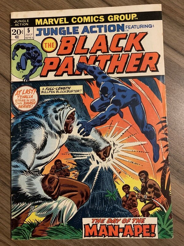 Jungle Action #5 VG 1st Black Panther Title! M'Baku Marvel 1973  MCU