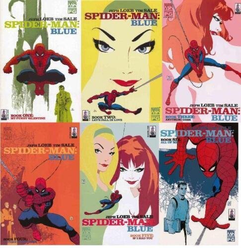 SPIDERMAN BLUE (2002) COMPLETE! JEPH LOEB/ TIM SALE revisit Gwen's death 