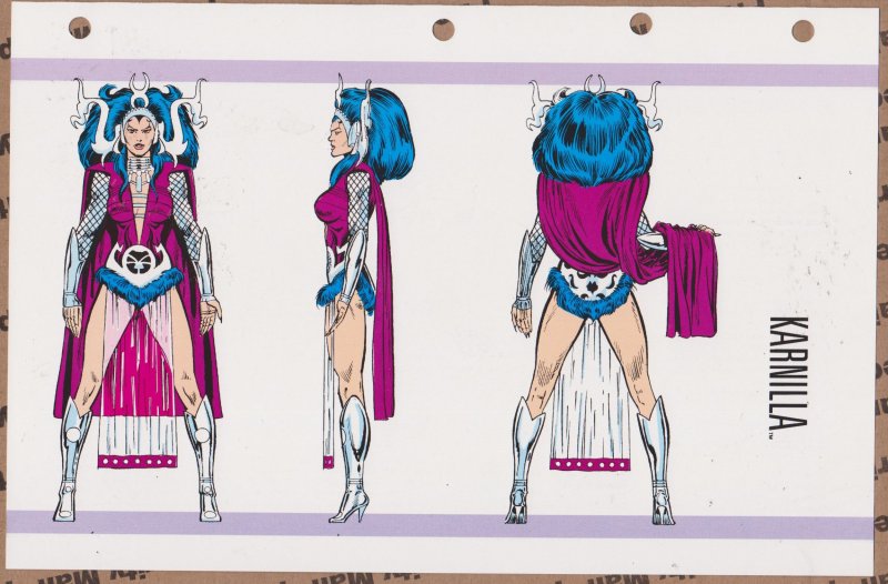 Official Handbook of the Marvel Universe Sheet- Karnilla