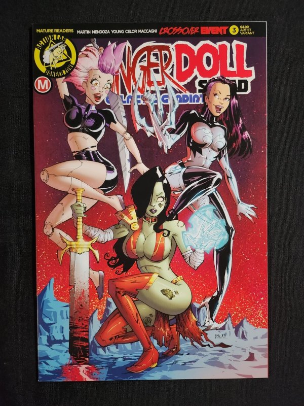 Danger Doll Squad Galactic Gladiators 2PC #3- RB White Reg + Risque (9.2ob) 2018