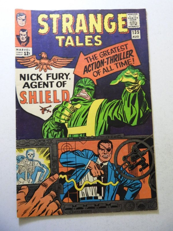 Strange Tales #135 (1965) 1st App of Nick Fury & S.H.E.I.L.D! FN Condition