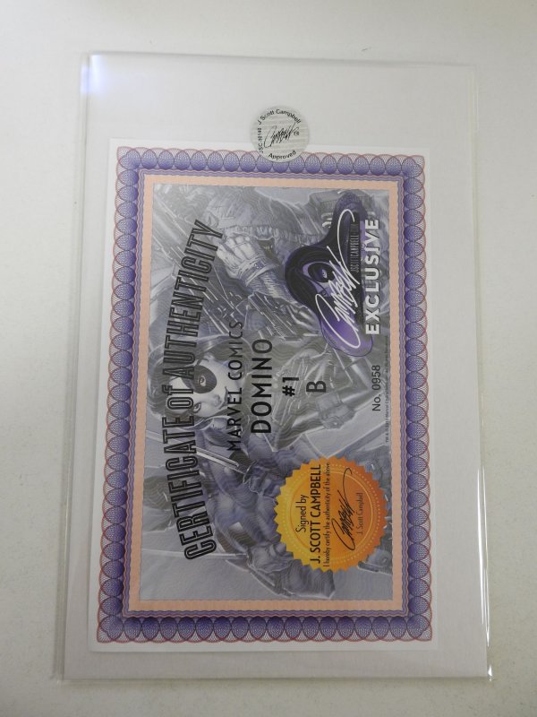 Domino #1 Campbell Cover B (2018) Signed by Campbell Cert sealed!