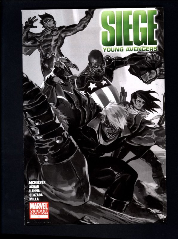 Siege: Young Avengers #1 (2010) Variant