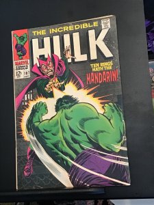 The Incredible Hulk #107 (1968) Mandarin key issue! FN+ Wow!