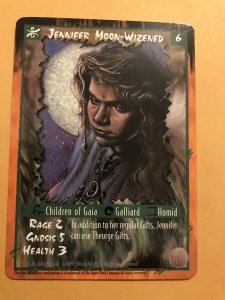 JENNIFER MOON-WIZENED : RAGE Werewolf UMBRA Character Card; White Wolf TCG