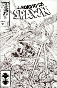 Spawn (1992) #299 NM Todd McFarlane Black and White Variant Cover Image Comics