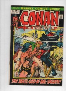 CONAN the BARBARIAN #17, VF+ Gil Kane, God of BS, 1970 1972, more in store