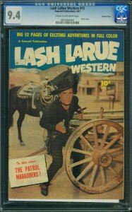 Lash Larue Western #15 (1951) CGC 9.4 NM