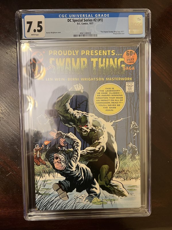 DC Special Series 2 #1 Swamp Thing! (1977) CGC 7.5