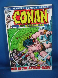 CONAN 13 VF NM BARRY SMITH 1972 MARVEL