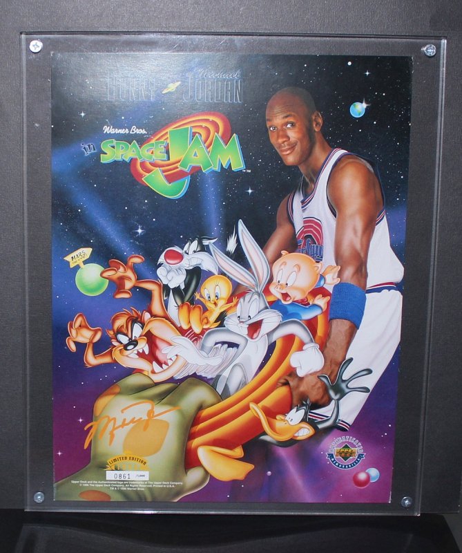 Michael Jordan Space Jam Upperdeck Limited Edition Print MINT 1996