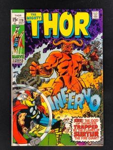 Thor #176 (1970) VF- Surtur the Fire Giant!