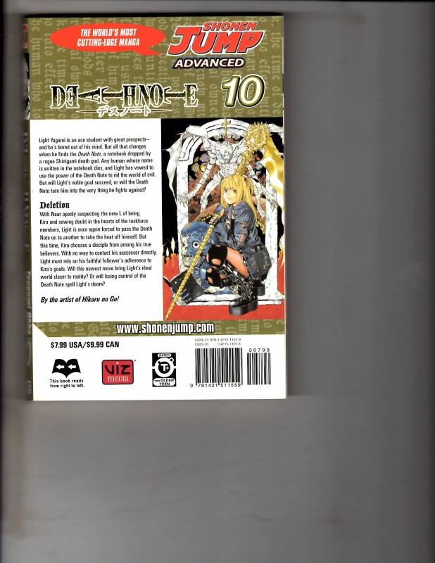 Death Note Vol. # 10 Shonen Jump Advanced Viz Media Manga Comic Book Anime AB1