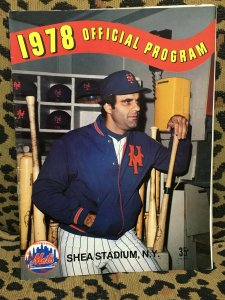 1978 NY Mets Official Program - Joe Torre - VG Condition