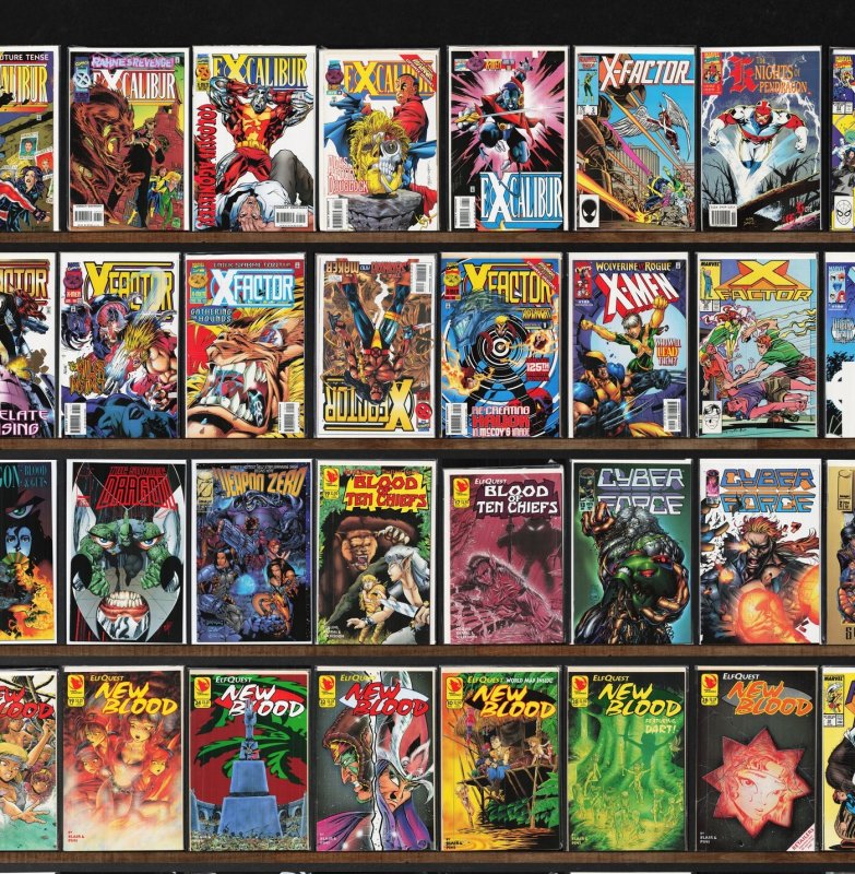 Huge Lot 150+ Comics with Excalibur, X-Factor, X-Men & More!