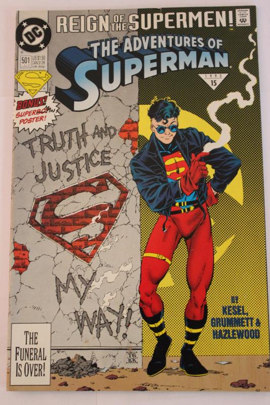 Adventures of Superman 501 8-0-vf