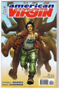 AMERICAN VIRGIN #2, NM+, Bible Belt, Seagle, Vertigo,2006,more Vertigo in store